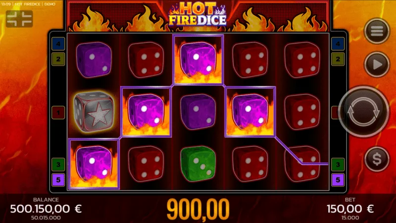 Hot Fire Dice - game dasar dan simbol Fire Blaze yang meluas